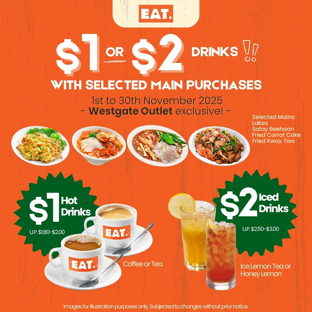 $1 / $2 Drinks with Selected Mains Purchase